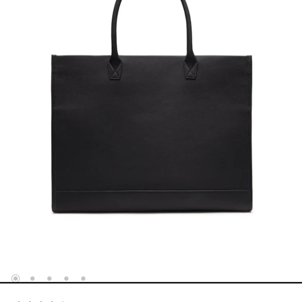 Classic Black Leather Tote for Women - Sleek Everyday Carry